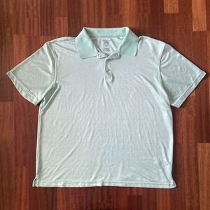 Hudson River Golf Polo, Men's Size Large, Mint Green, Short Sleeve Performance